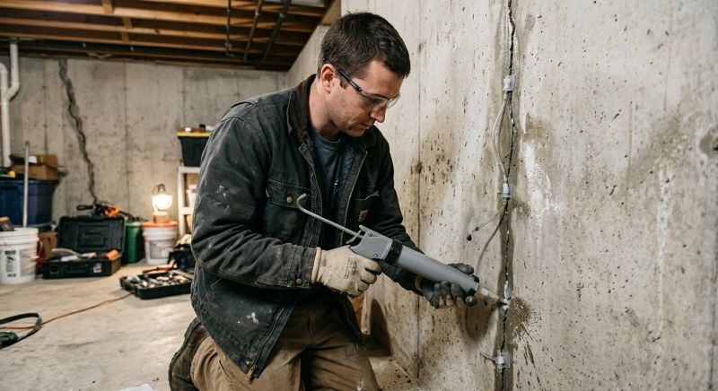 Basement Crack Repair in Brighton, MI
