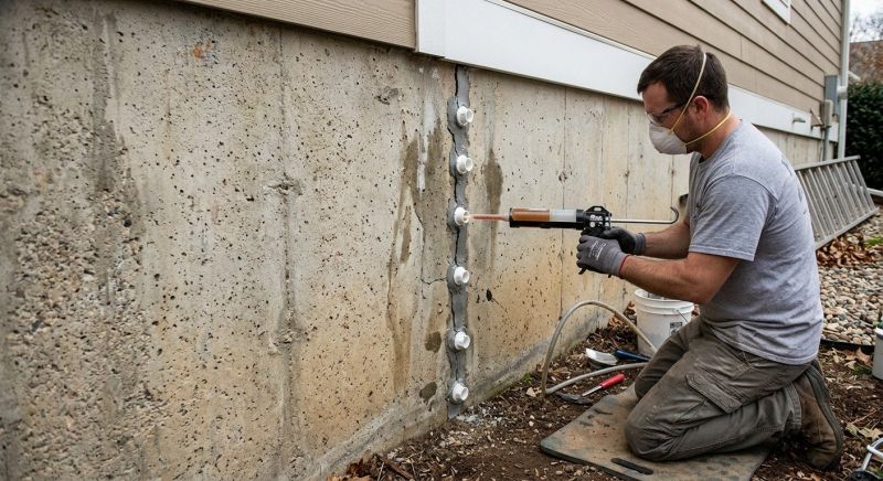 Basement Crack Repair in Brighton, MI