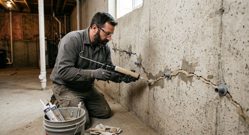 Basement Foundation Repair in Holly, MI