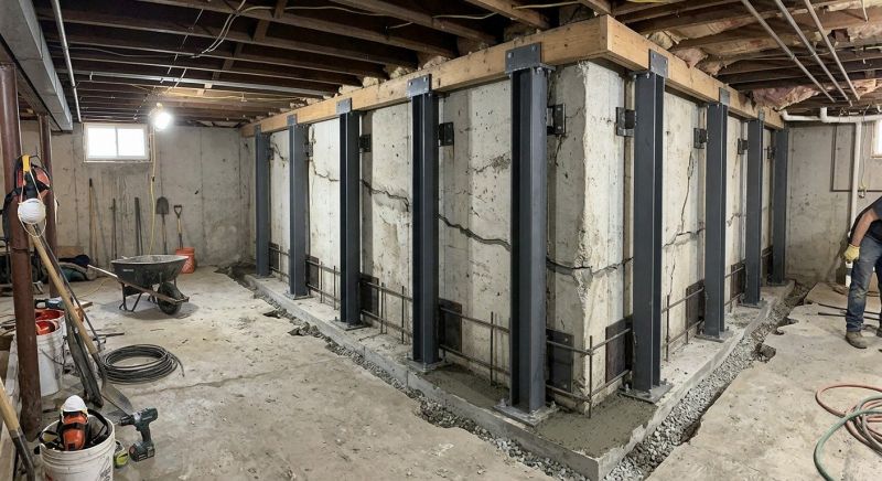Basement Stabilization in Brighton, MI