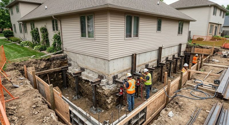 Basement Underpinning in Brighton, MI