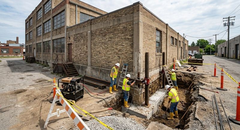 Building Foundation Repair in Fowlerville, MI