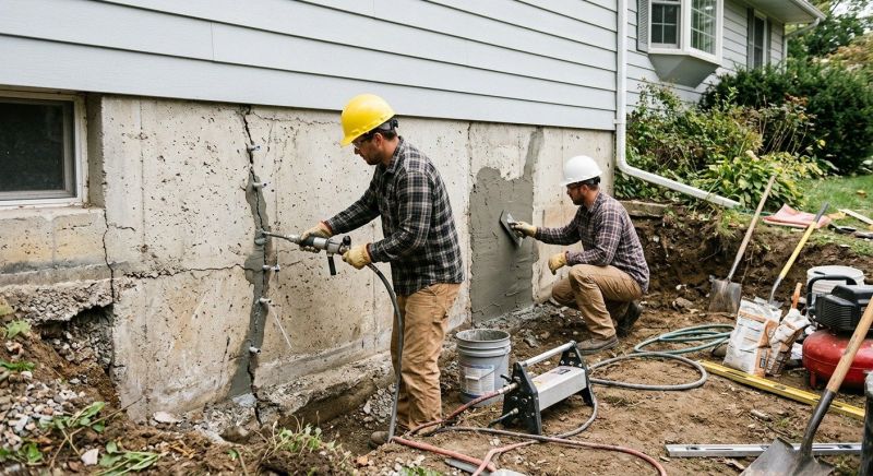 Building Foundation Repair in Milford, MI