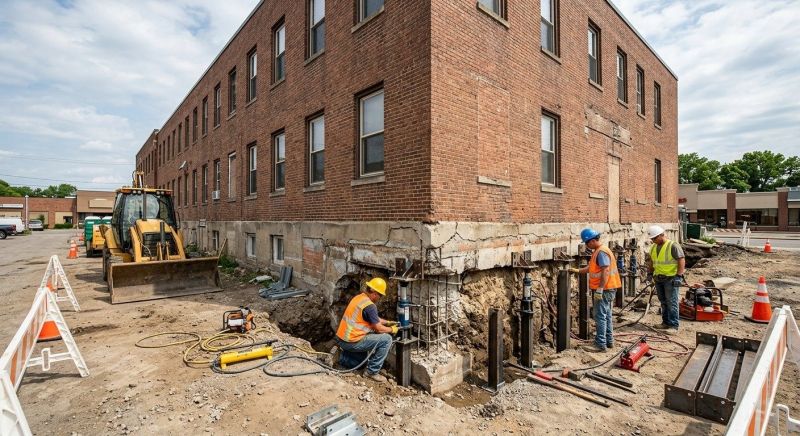 Commercial Foundation Repair in Brighton, MI
