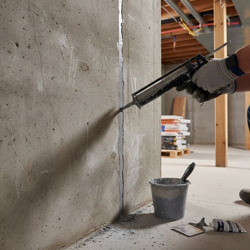 Cracked Basement Floor Repair in Brighton, MI