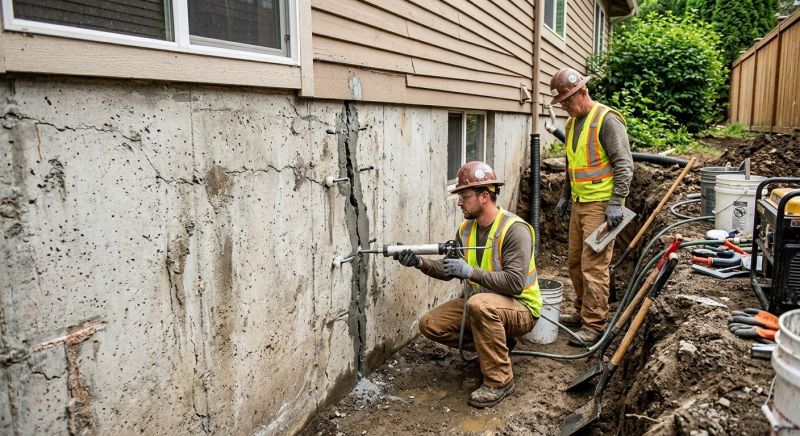 Cracked Foundation Repair in Brighton, MI