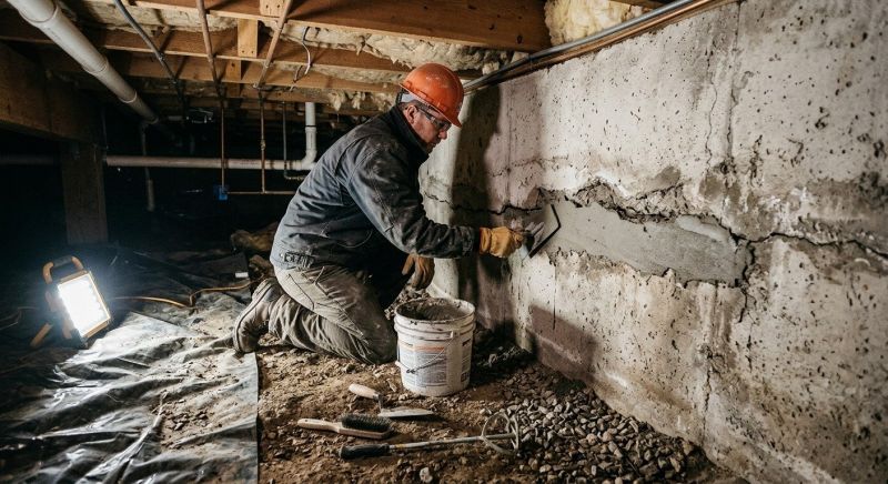Crawlspace Foundation Repair in Gregory, MI