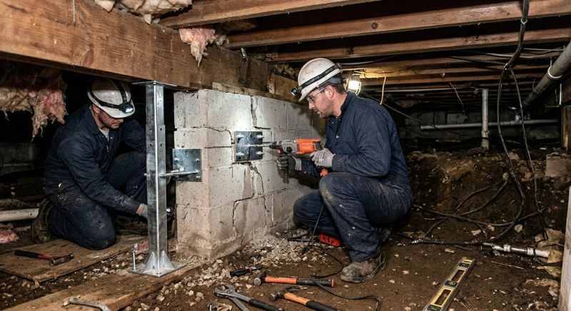 Crawlspace Foundation Repair in Walled Lake, MI
