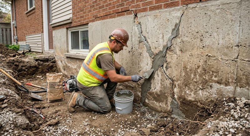 Foundation Crack Repair in Fowlerville, MI