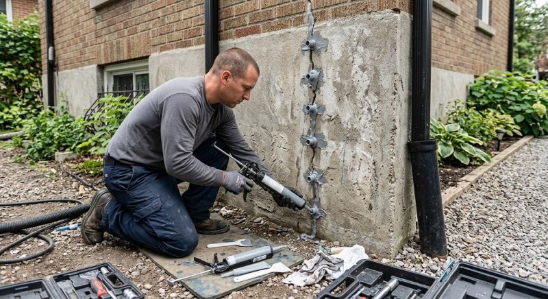 Foundation Crack Repair in Linden, MI