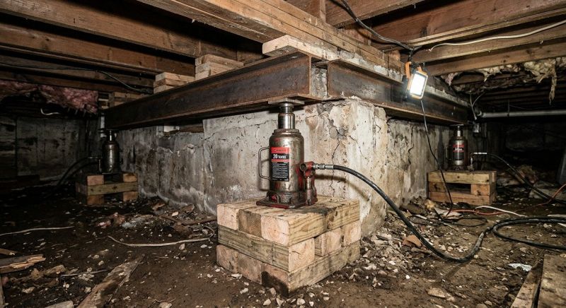 Foundation Jacking in Chelsea, MI