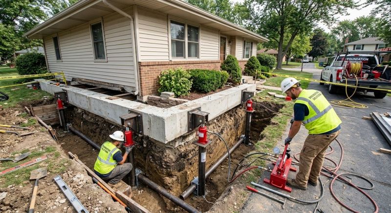 Foundation Jacking in Hartland, MI