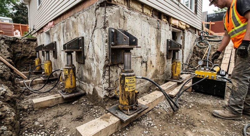 Foundation Jacking in Linden, MI