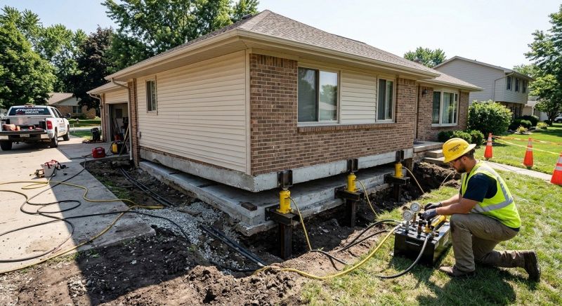 Foundation Lifting in Livonia, MI
