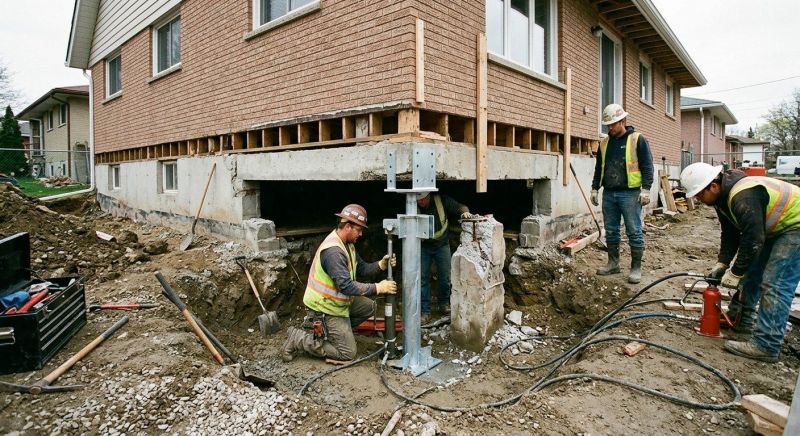 Foundation Pier Repair in Brighton, MI