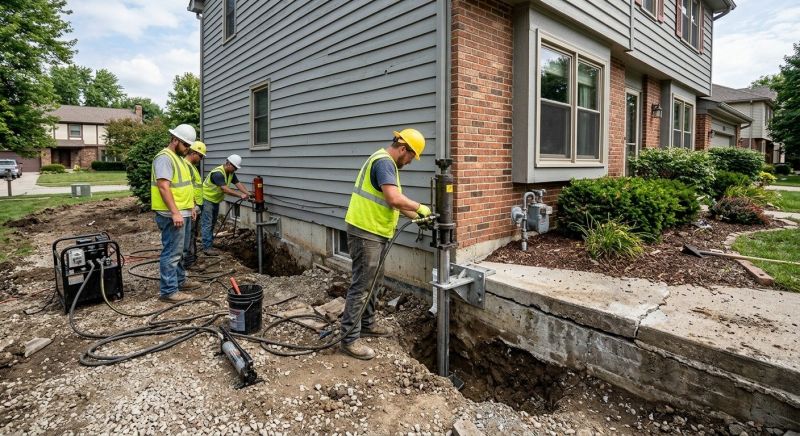 Foundation Stabilizing in Fowlerville, MI