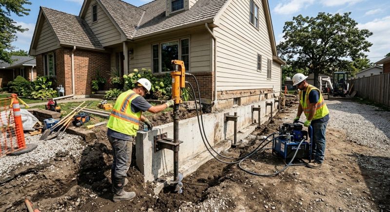 Foundation Stabilizing in Brighton, MI