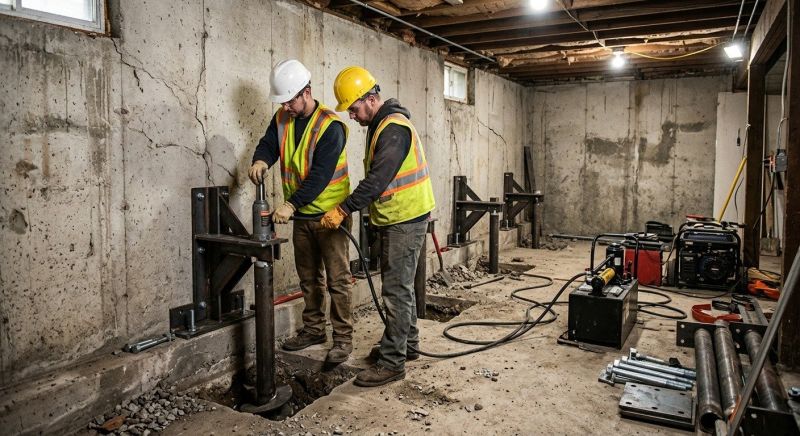 Foundation Stabilizing in Wixom, MI