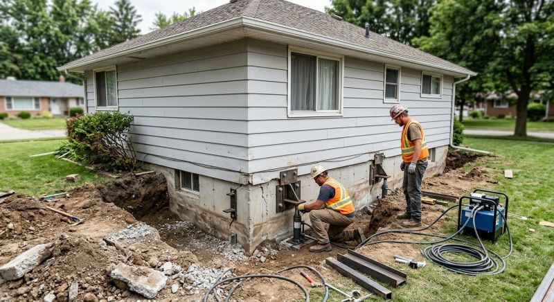 Home Foundation Repair in Pinckney, MI