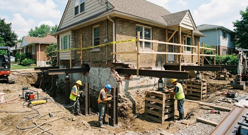 House Foundation Repair in Clarkston, MI