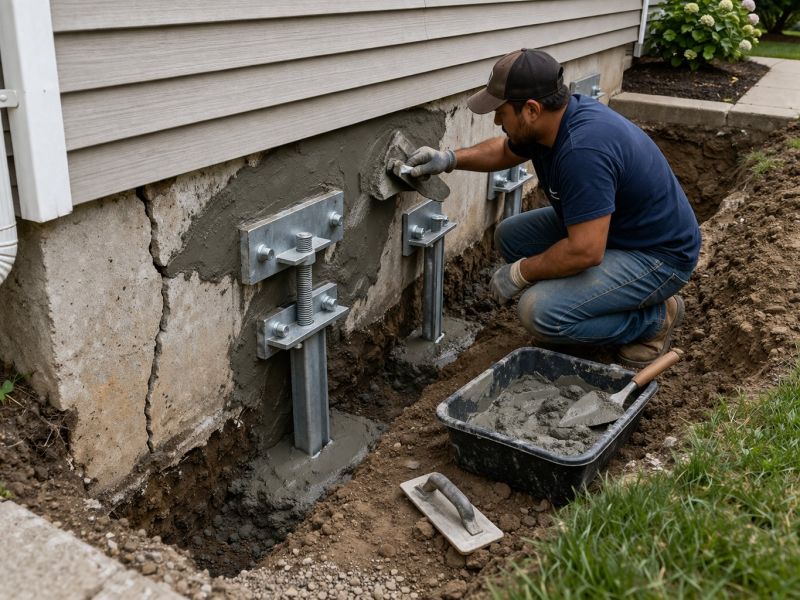 House Foundation Repair in Livonia, MI