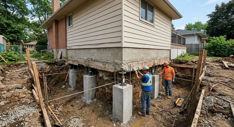 House Underpinning in Brighton, MI