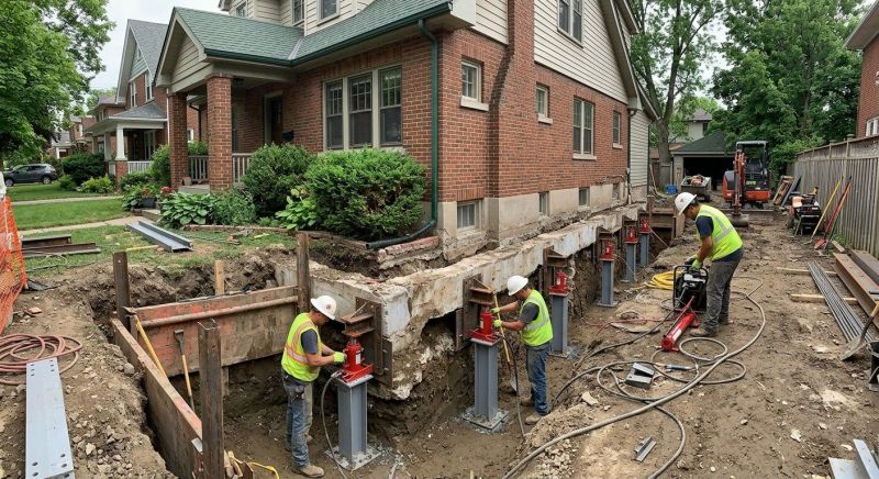 House Underpinning in Brighton, MI