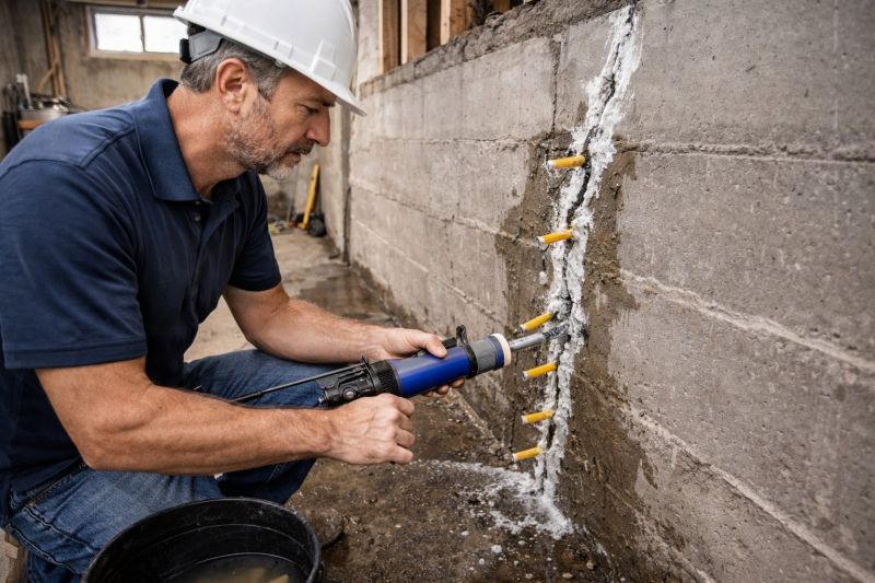 Leaking Foundation Repair in Brighton, MI