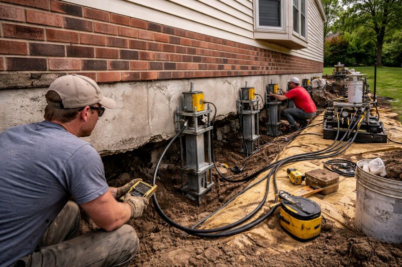 Settling Foundation Service in Clarkston, MI