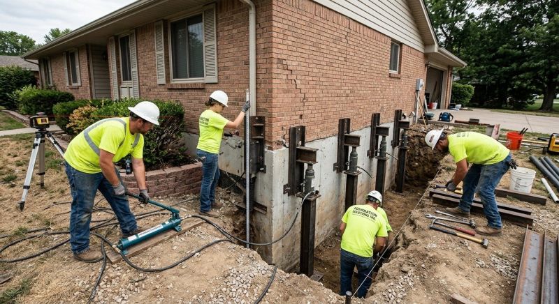 Settling Foundation Service in Wixom, MI