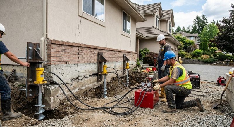 Sinking Foundation Lifting in Brighton, MI