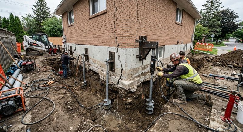 Sinking Foundation Repair in Ann Arbor, MI
