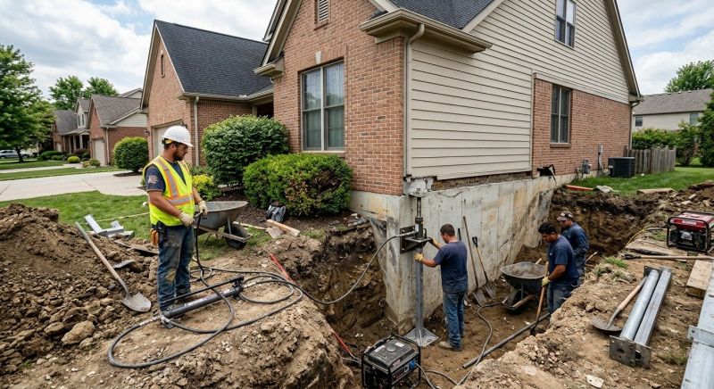 Sinking Foundation Repair in Canton, MI