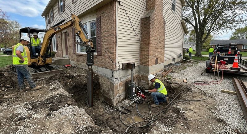Sinking Foundation Repair in Farmington, MI