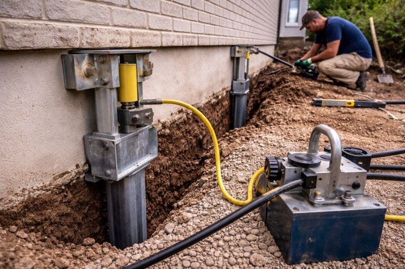 Sinking Foundation Repair in Hartland, MI