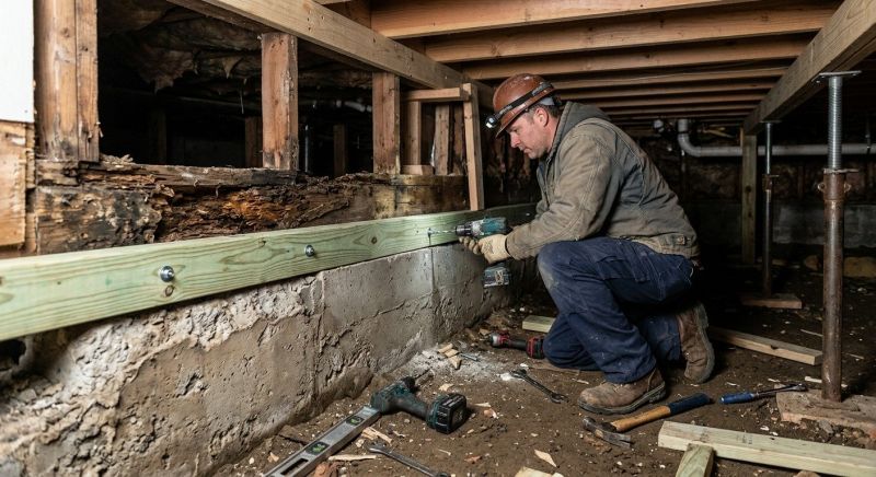 Sinking Foundation Repair in Novi, MI