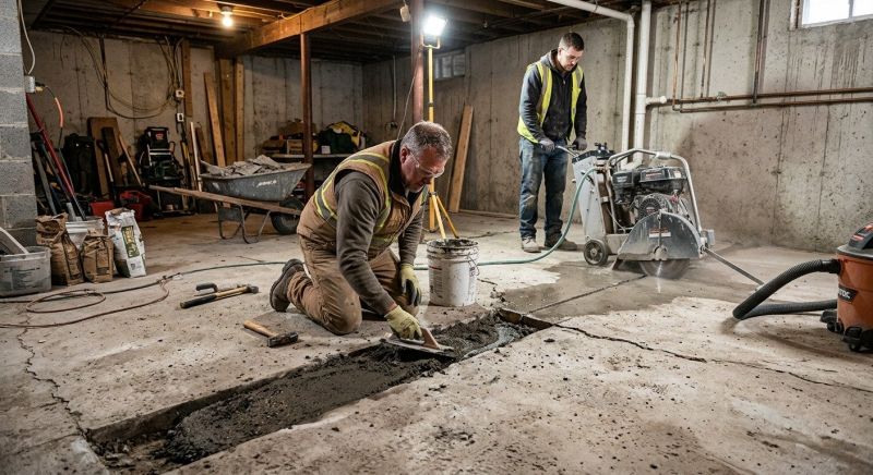 Slab Foundation Repair in Brighton, MI