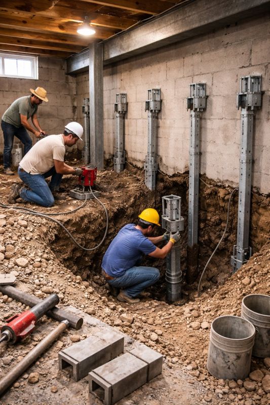 Structural Underpinning in Brighton, MI